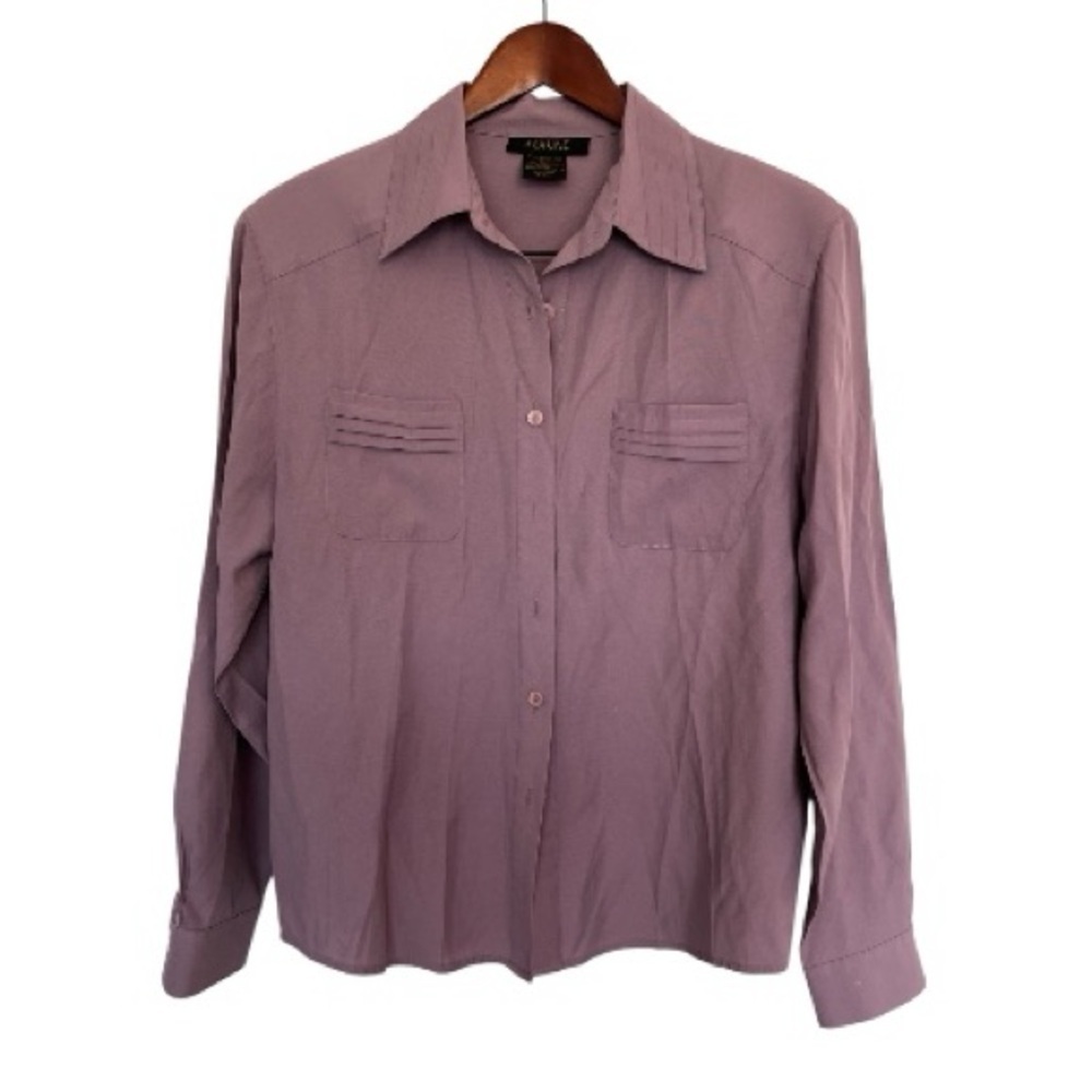 À la une vintage buttons down Purple Shirt size medium